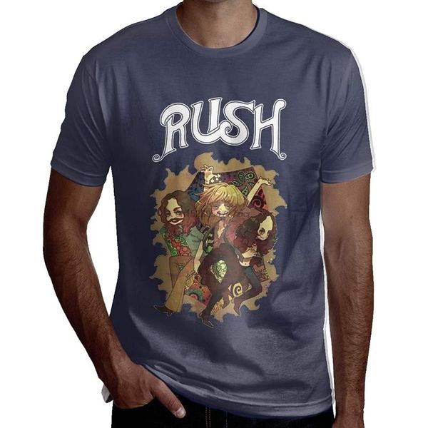 

breathable tees rush band t shirts for man black, White;black