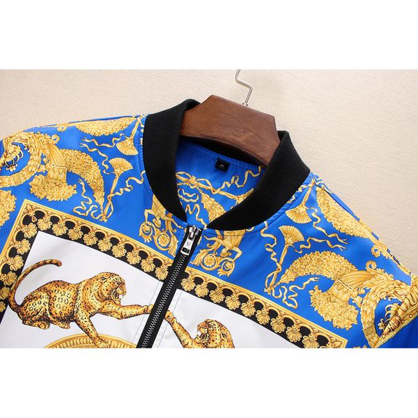 

дизайнер casual куртки 2019 осень марка печатные мода верхняя одежда мужчин роскошные пальто с застежкой-молнией мужская одежда, Black;brown