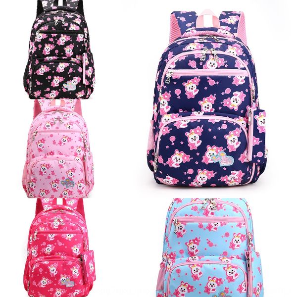 

hzxej refrigerator-type open-door bag pupil girl 1-3-6 grade three princess girl child backpack refrigerator refrigerator burden reduction b