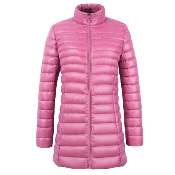 

winter coat women elegant stand collar long winter jacket female long sleeve slim padded jacket outwear, Black