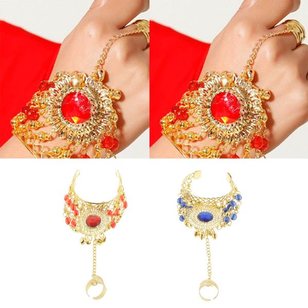 

belly dance bracelets jewelry crystal vintage slave, Golden;silver