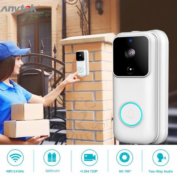 2019 Free Shpiping Smart Wifi Doorbell Camera B60 1080p Wireless
