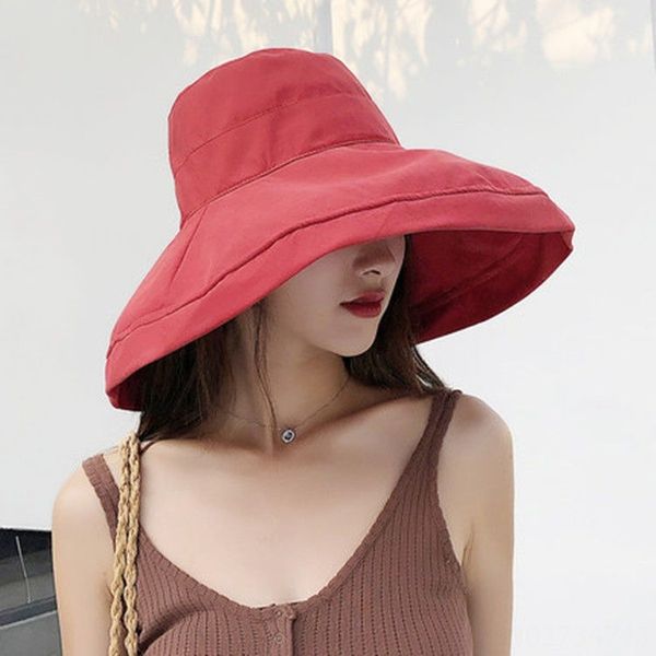

uv-proof large brim fisherman fisherman sunscreen sunscreen hat women's all-match face-covering big head sun-proof hat, Blue;gray