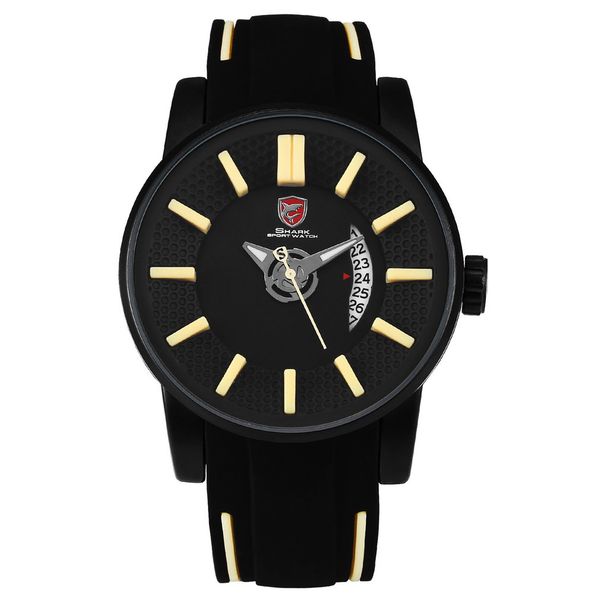 

серая рифовая спортивные часы new дизайн мужские дата дисплей хаки 3d кварцевые часы силиконовой лентой наручные часы часы / sh480, Slivery;brown