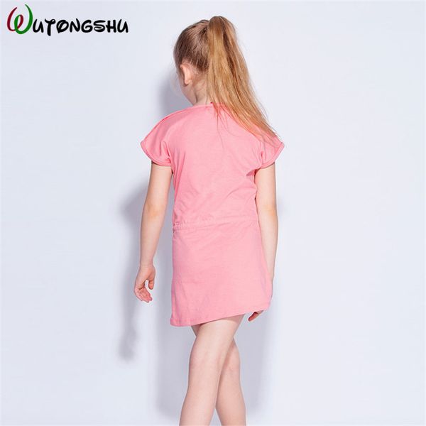 

летние детские платья для девочек розовый мягкий pur хлопок девушки сарафан vestido infantil спорт дети платье для детей детская одежда 1-7y, Black;gray