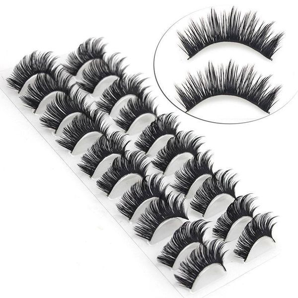 

Новые Толстые Накладные Ресницы Ручной Работы Черный Крест Ресницы Мода Мяч Маки