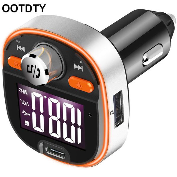 

qc3.0 quick charge car mp3 player bluetooth 5.0 fm transmitter led car radio