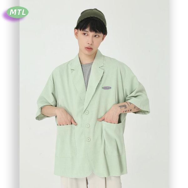 

mtl мужская одежда | 2020 сыпучие нейтральный стиль костюм топ мужчин, White;black