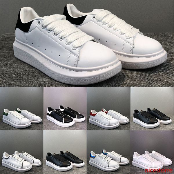 

designer fashion luxury 3m reflective velvet leather mens women shoe lace up platform flat sneakers white black casual shoes
