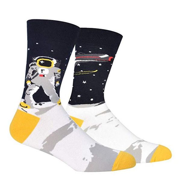 

socks cartoon printing colorful fashion mens breathable socks four style mathematics socks fashionable mens designer, Black