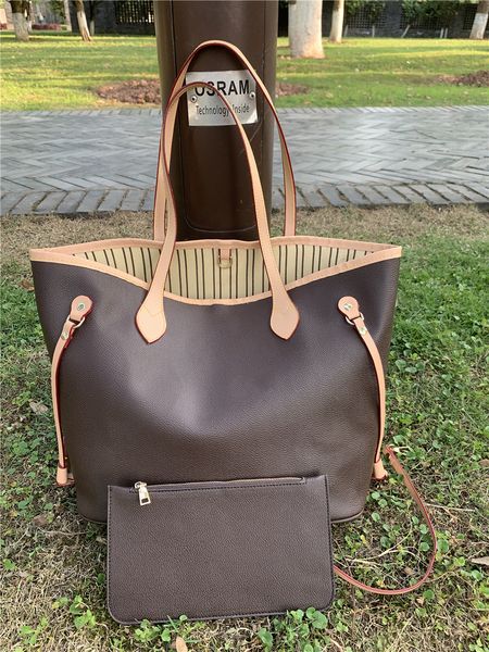 

2020new женщины lhandbags женского vmother 2pcs кожаного пакет мешок рука мать накладного плечо сумка небольшого мешок с бумажником m40157