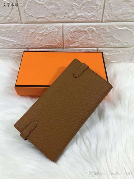 

made in genuine cowhide leather fashion style designer wallet for lady with box ing, Red;black