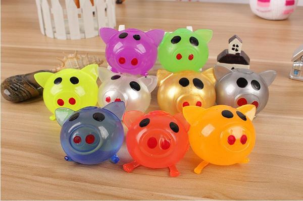 Dekompression Schwein Anti Stress Splat Ball Vent Spielzeug Entlüftung Ball Sticky Smash Wasser Ball Squeeze Spielzeug Party Favor LJJO7344