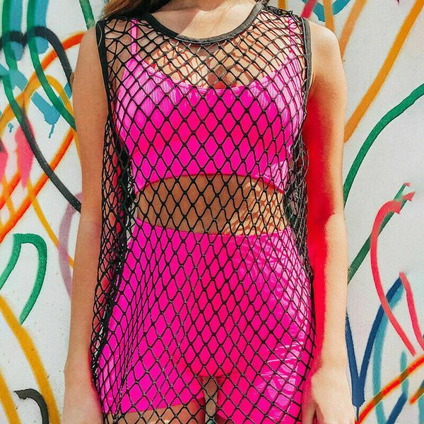 

women bikini cover up fishnet crochet swimwear beach wear shirt short dress crochet swimwear swimsuit beach dress, Blue;gray