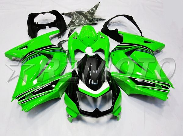 

injection mold new abs motorcycle full fairings kits fit for kawasaki ninja250r ex250 zx250r 250 2008 - 2014 body set green luster