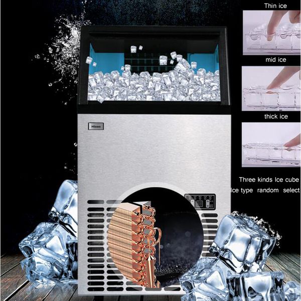 Automatic ice machine commercial ice cube machine small business machinery tea shop coffee shop tea shop ice hockey machine