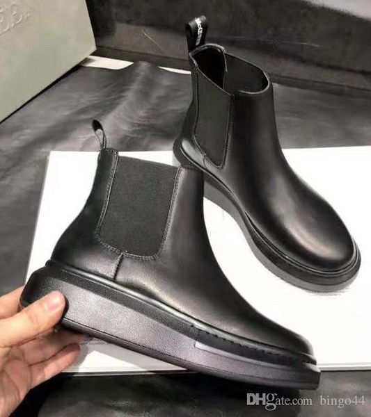 

branded women elastic panels hybrid ankle boot designer lady black leather oversized rubber outsole casual shoes, Blue;gray