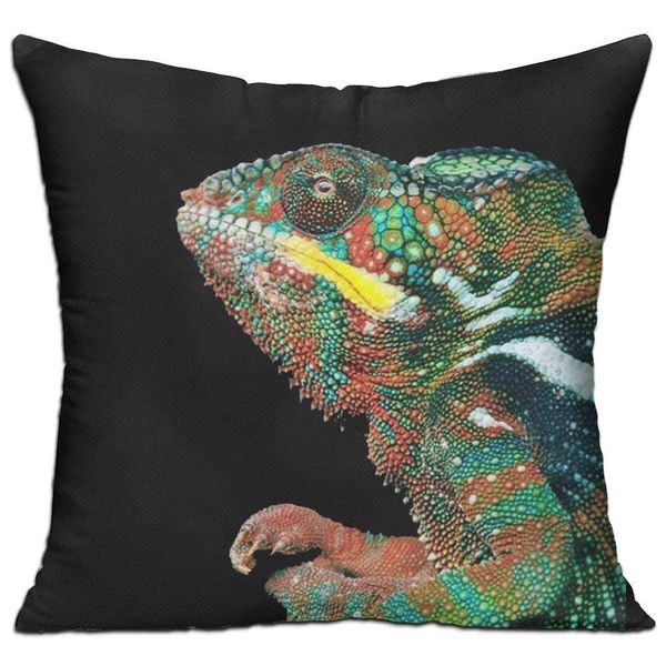 

colorful bearded dragon lizard,pillow covers decorative 18x18 in pillowcase cushion covers with zipper pillow case