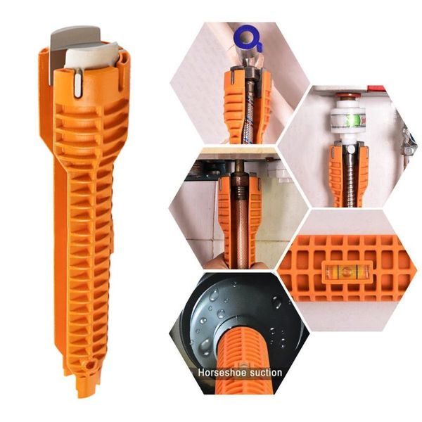 

40^wrench anti-slip handle tool multifunctional faucet and sink installer plumbing hand tools wrench home tools#ws