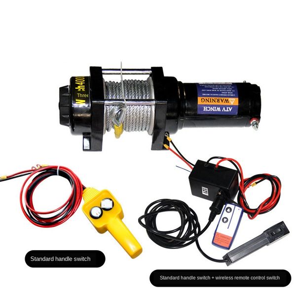 

electric winch 12v car winch 2000lb -12000lb handle and wireless
