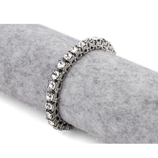 

fashion men hip hop jewelry tennis bracelet new fhinestone rock style silver gold miami stainless steel cuban link chain bracelets for men, Golden;silver