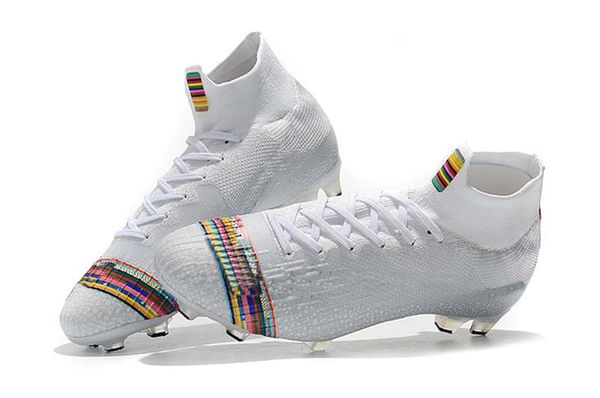 

superfly 7 elite cr7 fg football boots fg men soccer shoes rainbow color soccer cleats