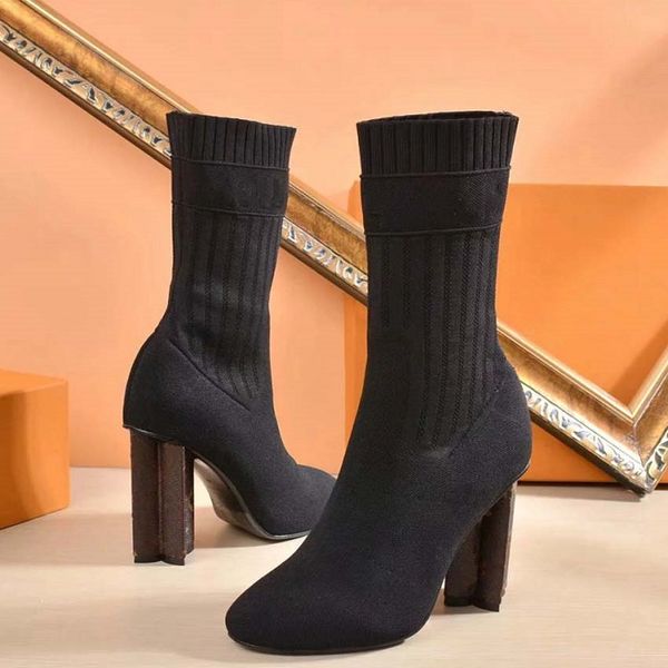 

classics fashionable and exquisite women boots high heels and genuine leather outdoors fashion boots martin booties sh10 l01, Black