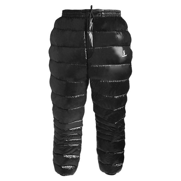 

white down trousers thermal waterproof down pants outdoor camping skiing skating snowboarding winter warm trousers