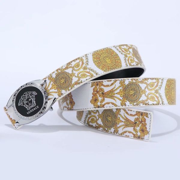 

big large buckle genuine leather belt designer belts men women new mens belts luxury belt as, Black;brown