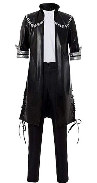 

my hero academia dabi cosplay costume leather outfit uniform, Black