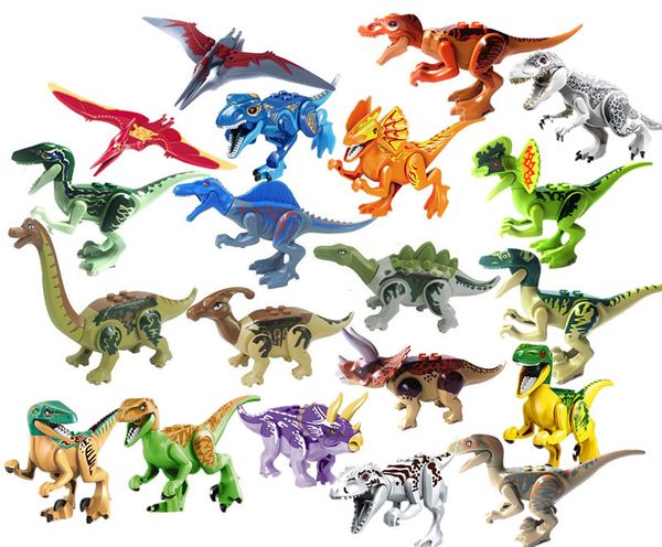 

jurassic park dinosaur world pterosaurs tyrannosaurus children cartoon assemble toys models gift for kids