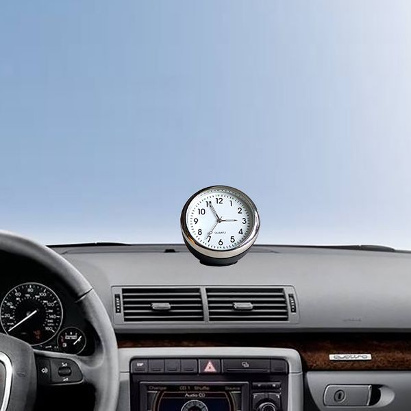 

car clock ornament quartz watch automotive decoration automobilesbedroon interior stick-on time display clock in car gifts sale