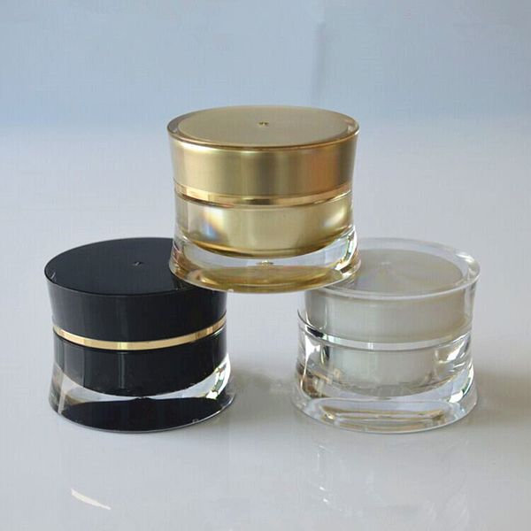 

10g cream jars empty cosmetic acryilc bottle container cosmetic eye cream/night cream bottle fast shipping f2897
