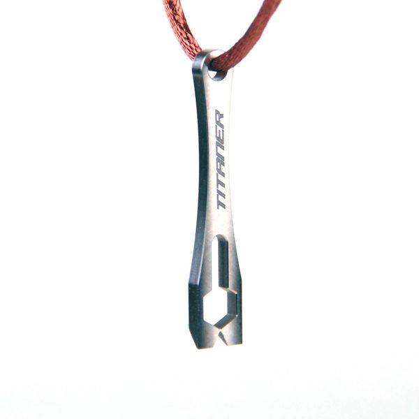 

titaner titanium mini crowbar pry bar pocket keychain multi-tools