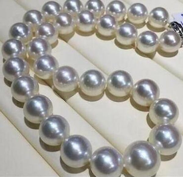 

well jewelry 18 "12-13mm south sea white pearl necklace ing, Silver