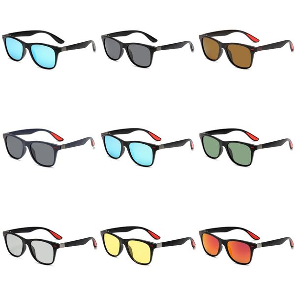 

2698 sunglasses for men women metal frame mirror polaroid lenses driver sun glasses with brown cases and box 006 #589, White;black