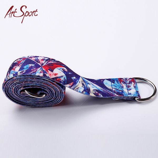 

fitness elastic yoga pilates mat sling strap exercise stretch adjustable belts for sports gym excerise 173x37mm with printing