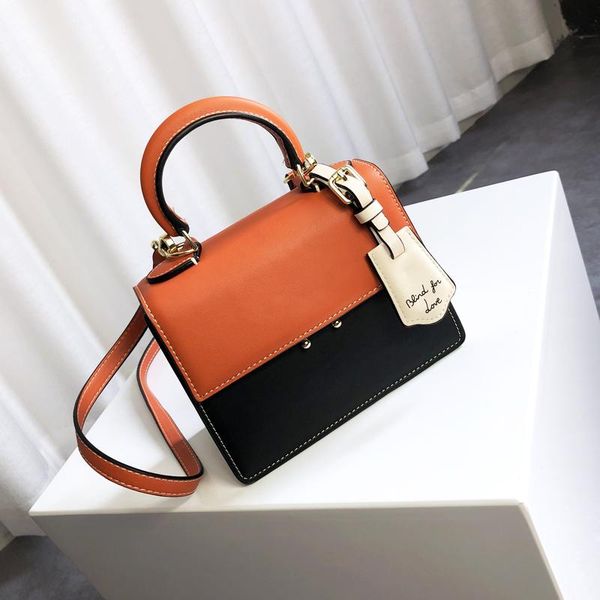 

elegant2019 woman tide multi-storey spelling color small square package hundred take the hand handbag single shoulder messenger packet