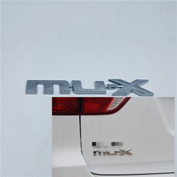 

chrome tailgate rear trunk logo mu-x emblem nameplate decal for isuzu mux suv