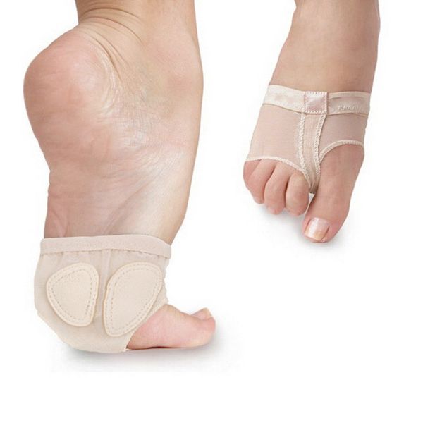 

1 pair professional belly dance toe pad practice shoes foot thong protection dance socks foot thongs ballet, Black