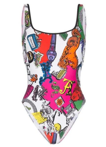 

2019 new luxury de igner medu a bikini women letter print wimwear beach clothing fa hion triangle one piece bathing