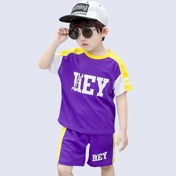 

boys summer clothing striped pattern boy sport clothes vest + short 2pcs tracksuit for boy toddler children's clothes, White