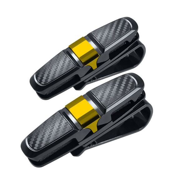 

2pcs портативный abs крепежей очки держатели для автомобилей солнцезащитный козырек, солнцезащитные очки очки mount с зажимом карты билетов