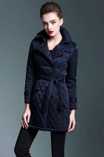 

women's trench coats cotton coat long classic windbreaker waterproof british new high-end english style autumn winter gabadian c032zzzz, Tan;black