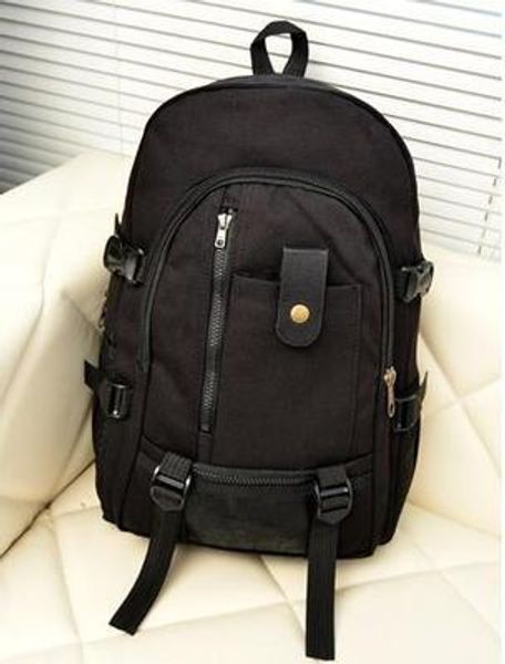 

teenager school bag canvas travel backpack vintage brown backpack large capacity lapbag casual rucksack