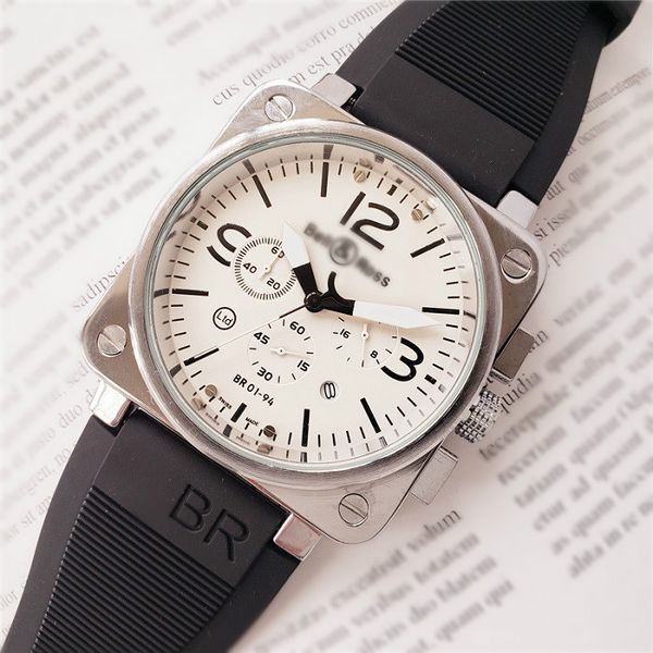 

watch men luxury military army sports casual waterproof mens fashion watches quartz chronograph wristwatch relojes de hombre, Slivery;brown