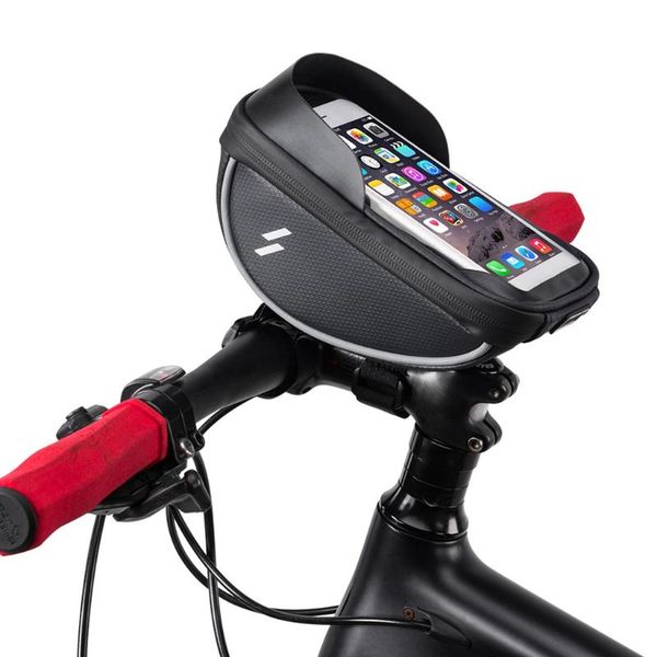 

bike bag waterproof tube phone bag front frame mountain bicycle touch screen multi-function portable sport cycling biking
