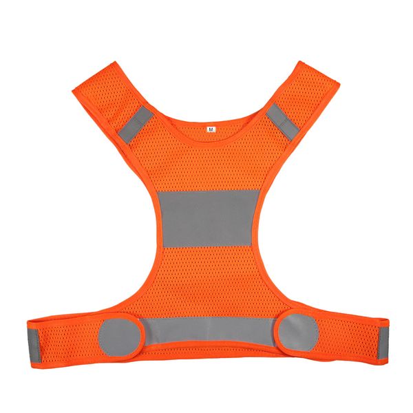

cycling vest outdoor running reflective vest cloth adjustable lightweight safety sports gear for women men jogging ciclismo, Black