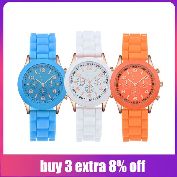 

funique quartz watches fashion casual electronic wristwatches jelly kids clock boy hour girls leather alloy no package glass, Slivery;brown