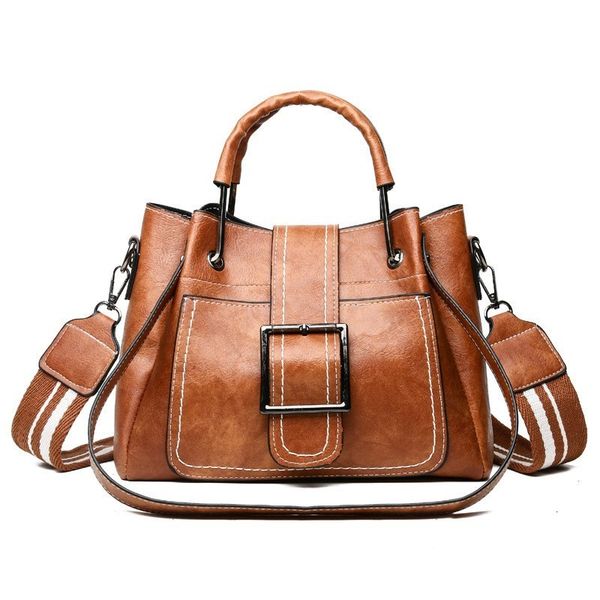 

bags for women 2019 new fashion pu leather women handbags crossbody bag vintage bucket shoulder bag ladies handbag sac femme